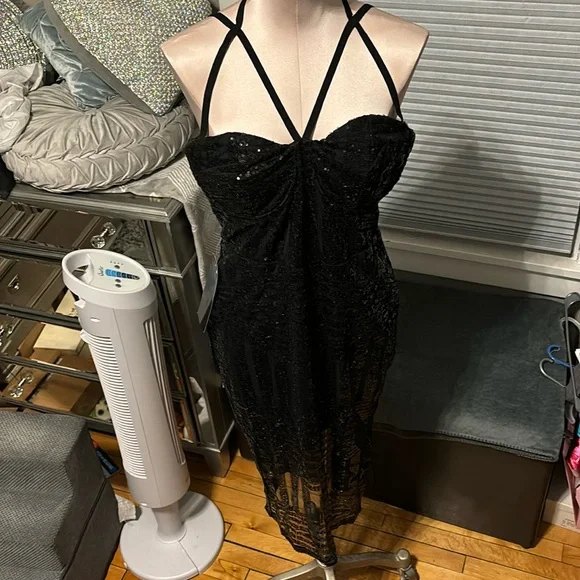 bella hadid brown mesh dress Nyssa Dress – Bella Mia